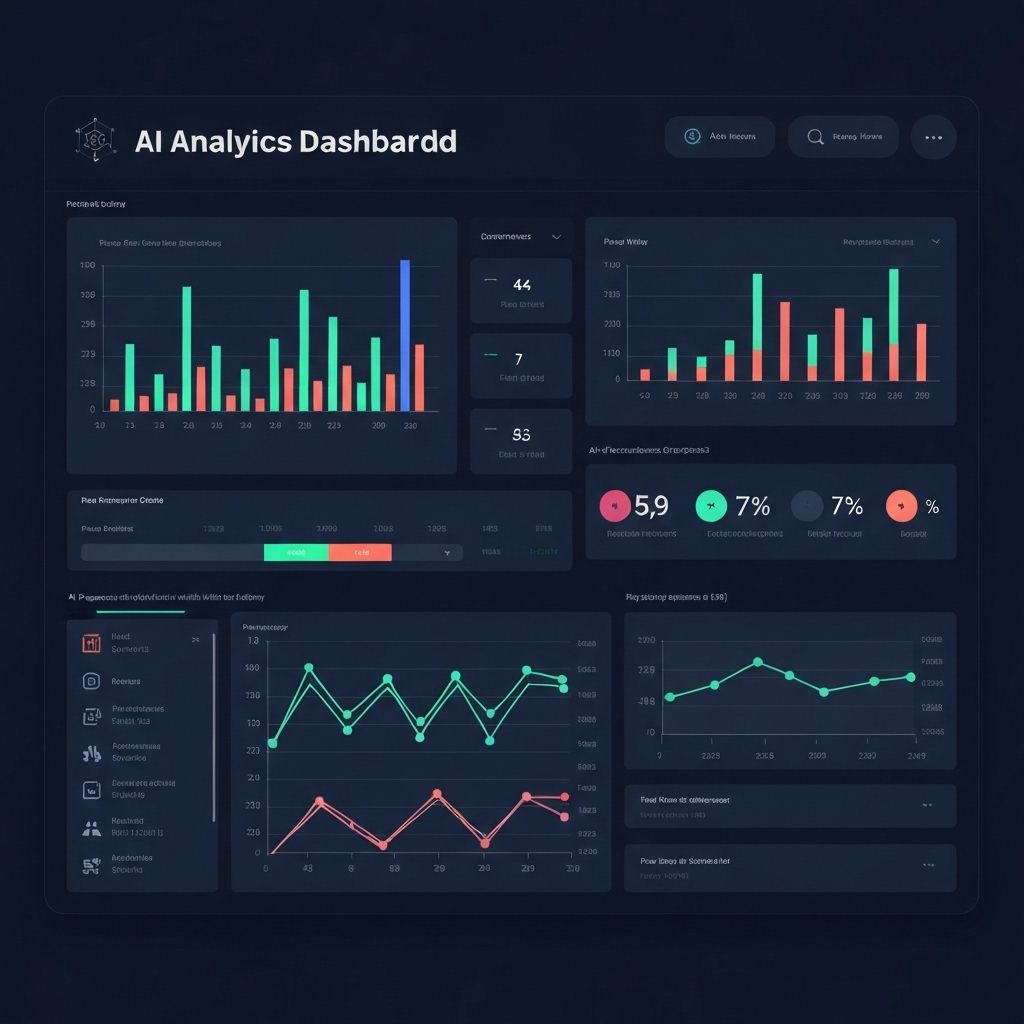 AI insights dashboard showing predictive analytics