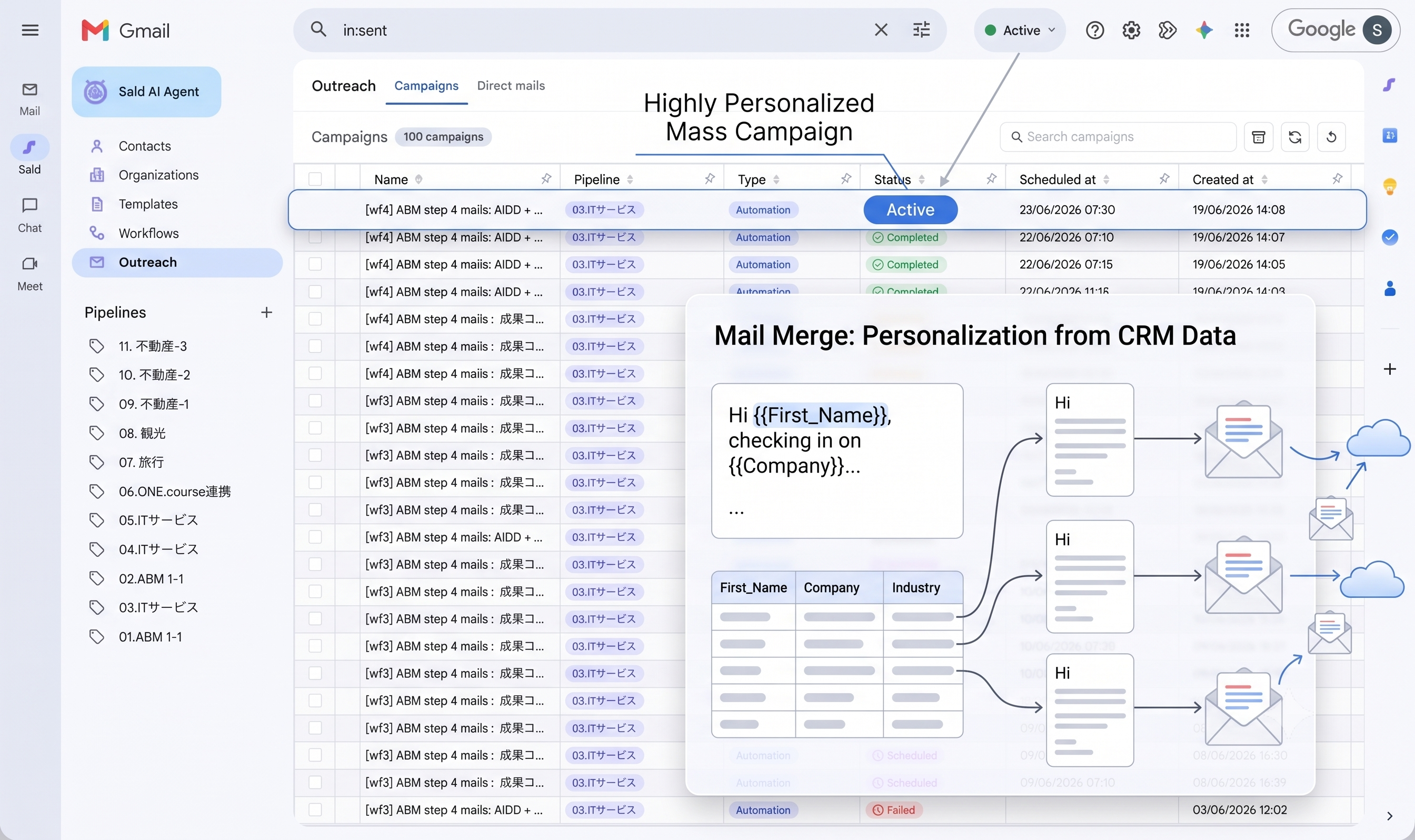 Mail Merge — Personalized Outreach at Scale, Directly from Gmail